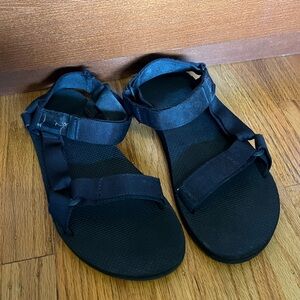 Men's Teva Black Sandals Sz 10